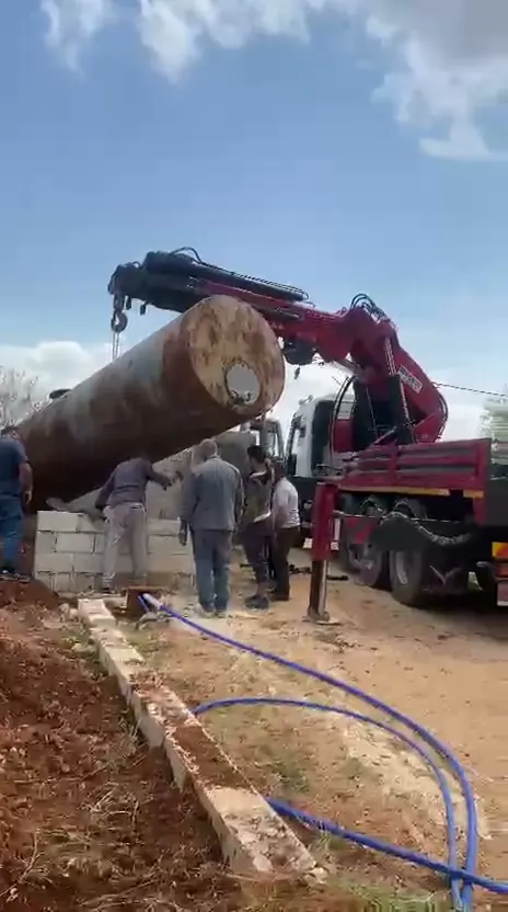 Tank indirme ve yerleştirme — Gaziantep